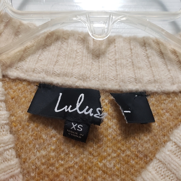 Lulus Collegiate Cutie Ivory Multi Argyle Sweater - Picture 5 of 9